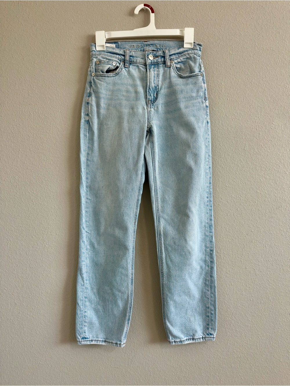 American Eagle Outfitters Light Blue Straight Leg Jeans